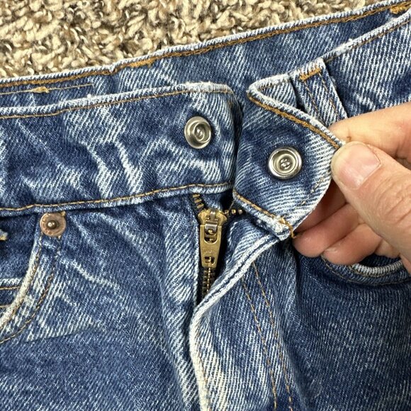Vintage Little Levi’s 219 Orange Tab Denim Jeans Toddler Slim Sz 7 Made In USA - Picture 7 of 11